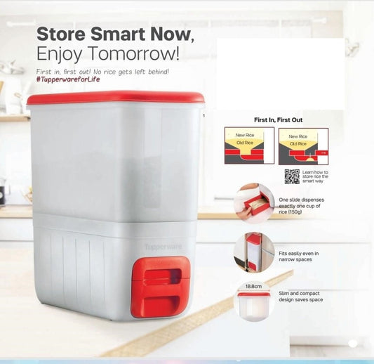 Tupperware SLIM RICE DISPENSER - 10KG