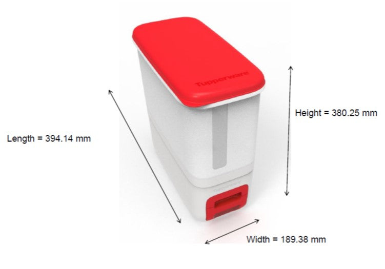 Tupperware SLIM RICE DISPENSER - 10KG
