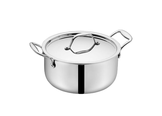 Steel&save Triply Casserole With Lid