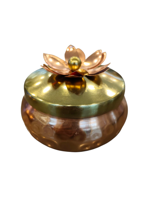 Copper coated flat gift box 300ml