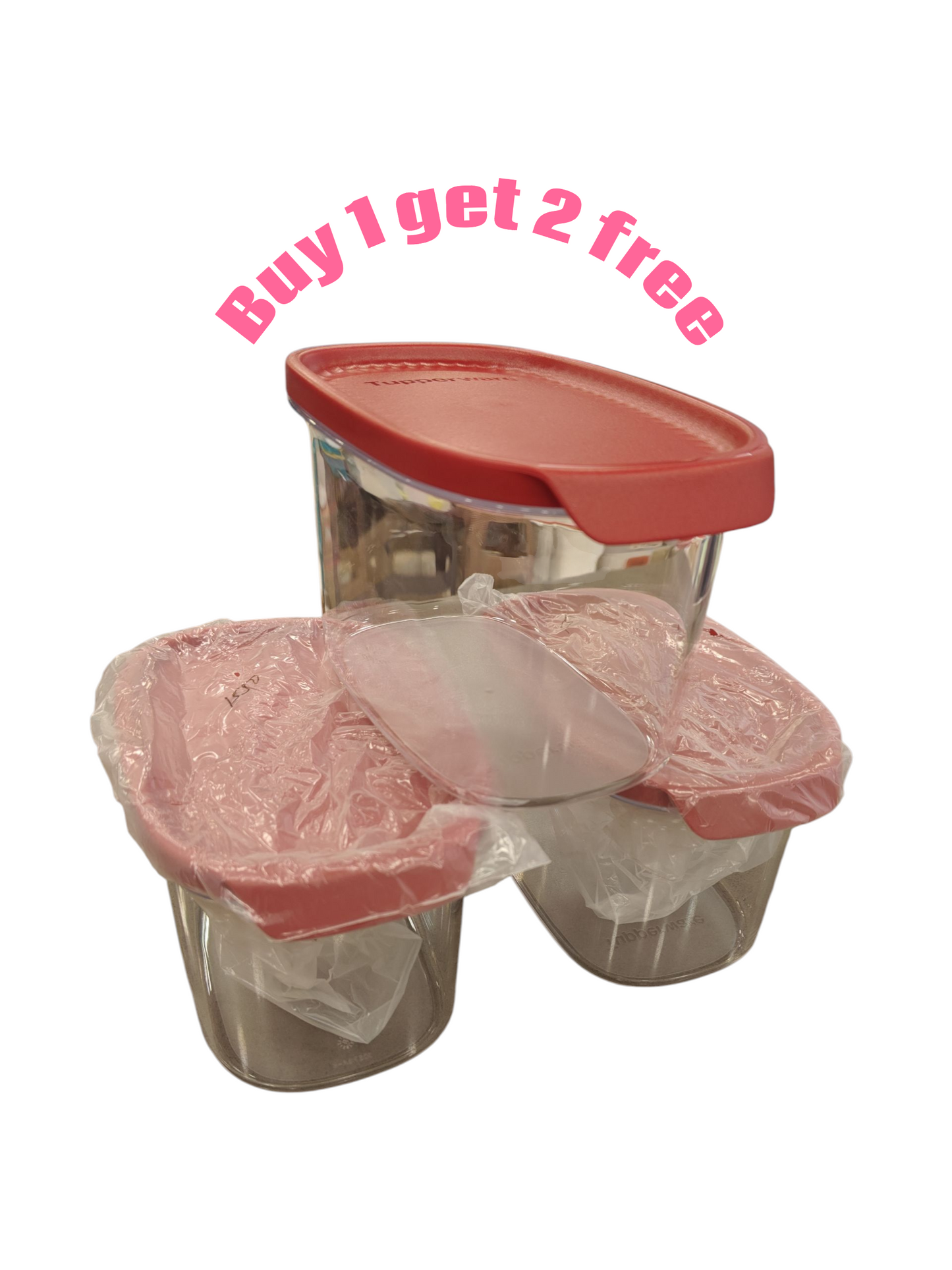 Tupperware ultra clear 1ltr -1+2