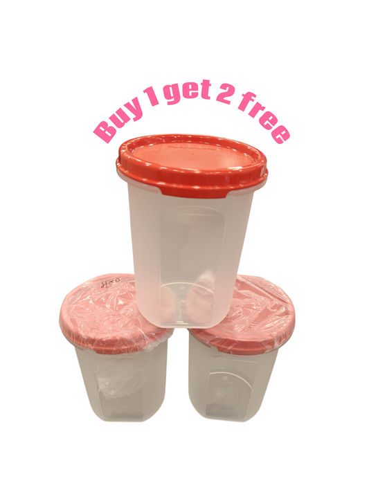 Tupperware round storage containers 440ml - 1+2