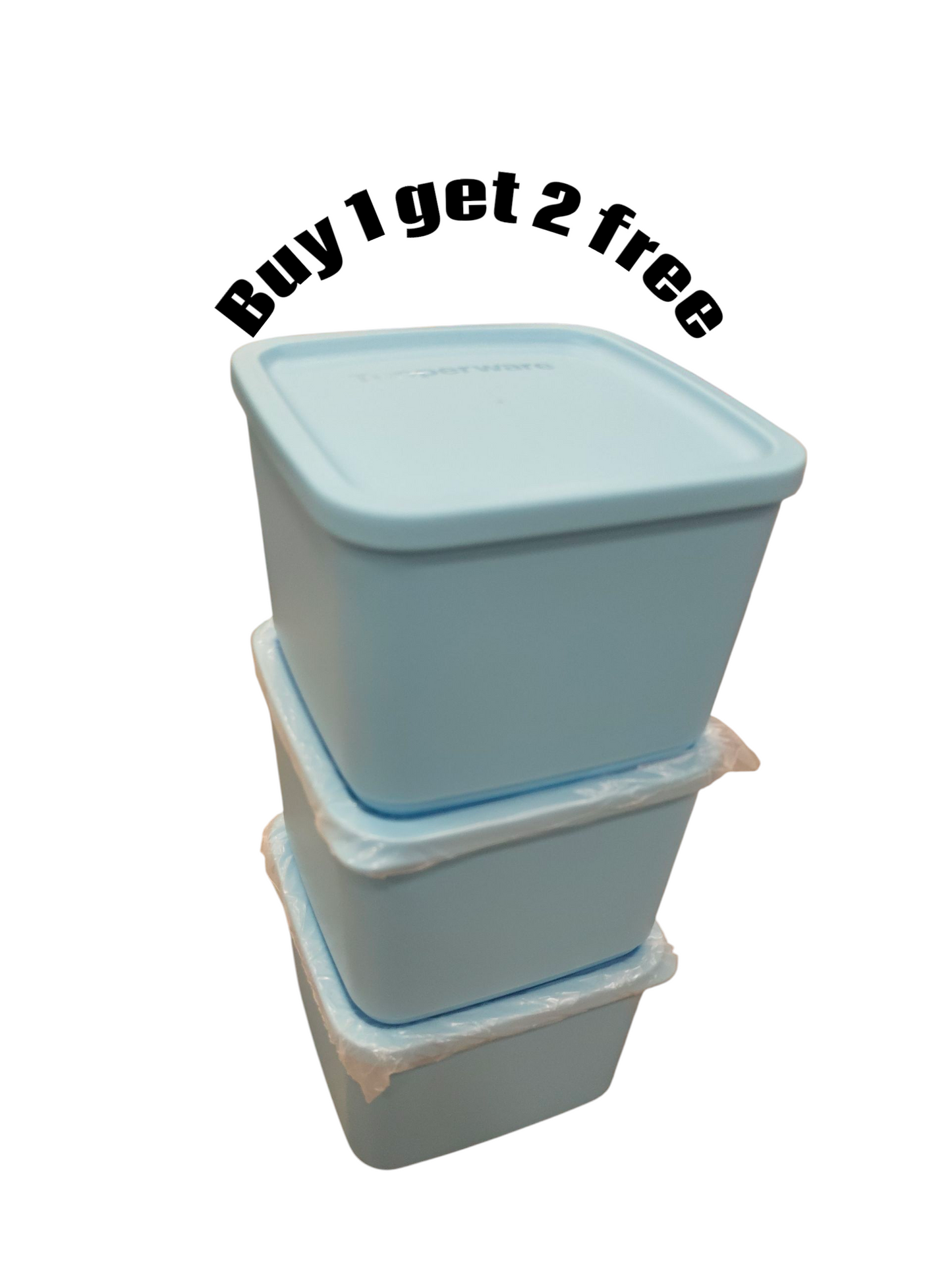 Tupperware cubix 1ltr containers - 1+2