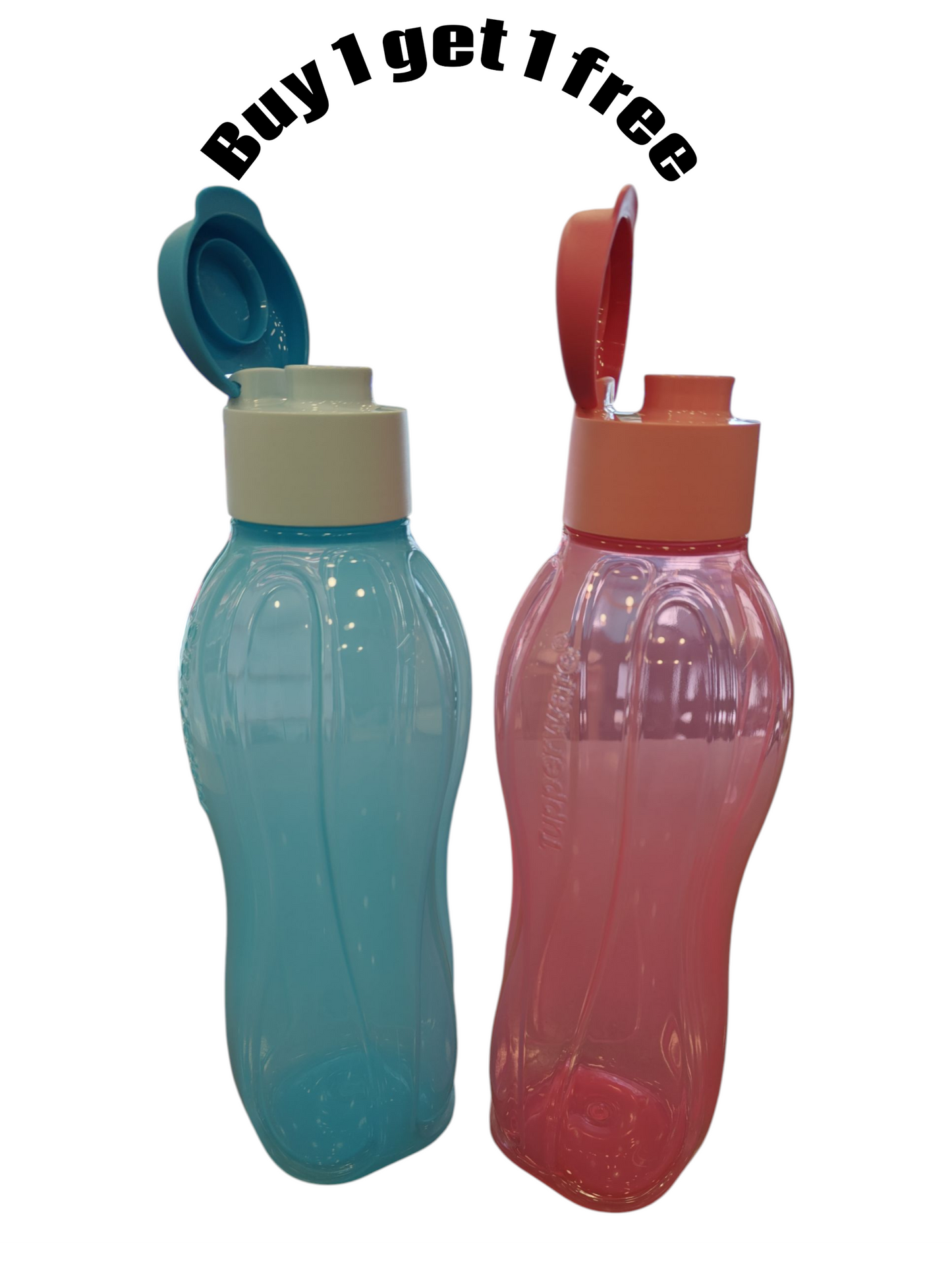 Tupperware 1ltr fliptop bottles -1+1