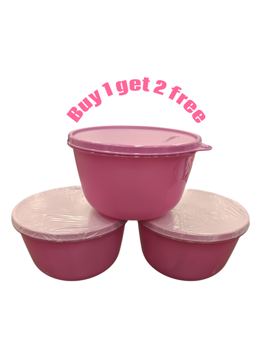 Tupperware SS bowl 2ltr - 1+2