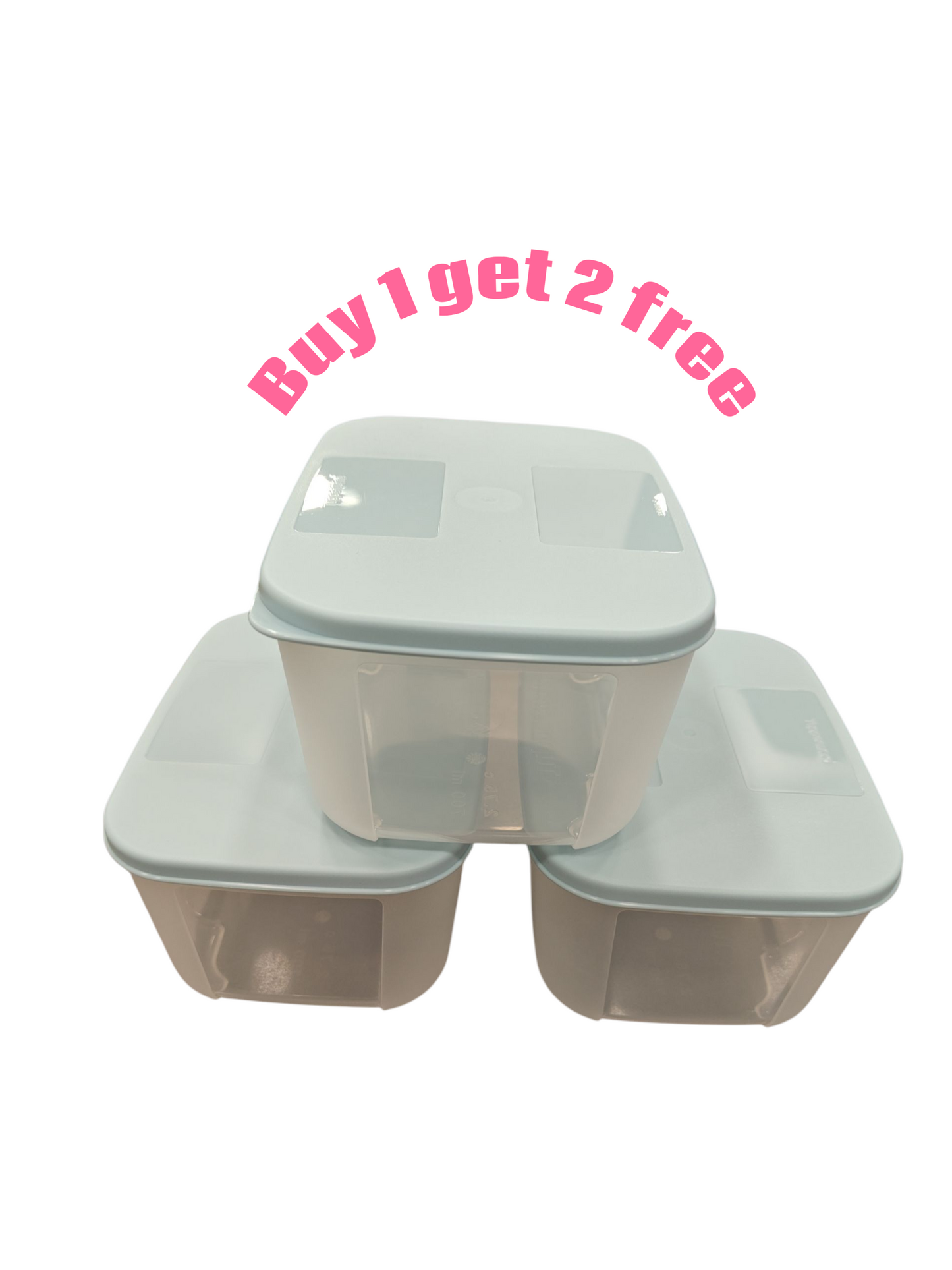 Tupperware fridge/freezer containers 700ml - 1+2