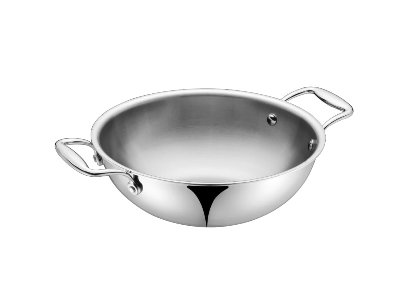 CHEFTONE Triply Kadai With Lid