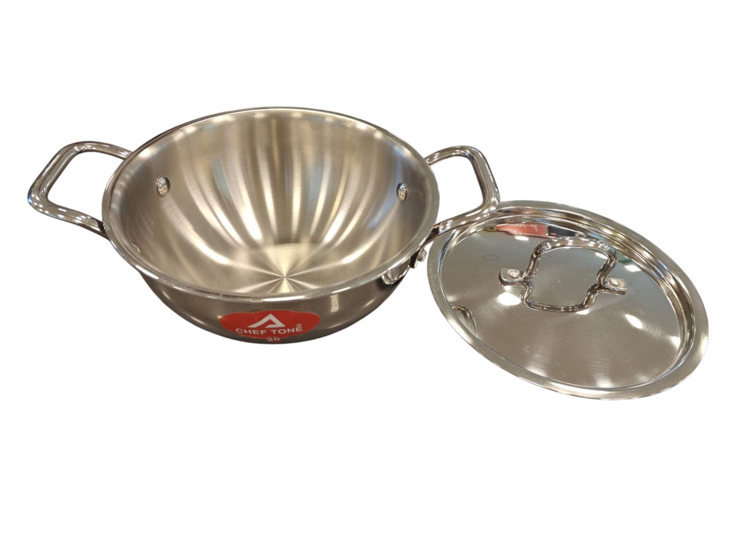 CHEFTONE Triply Deep Kadai With Lid