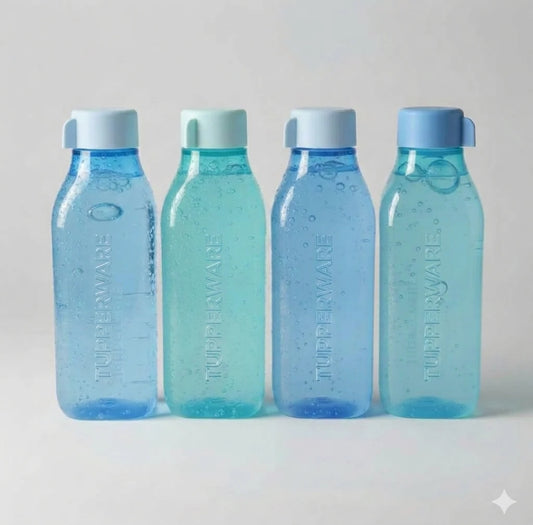 Eco 1L Square Bottle (Set of 4)