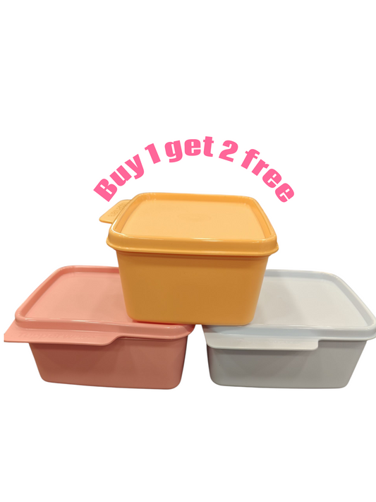 Tupperware fridge/lunch containers 500ml - 1+2