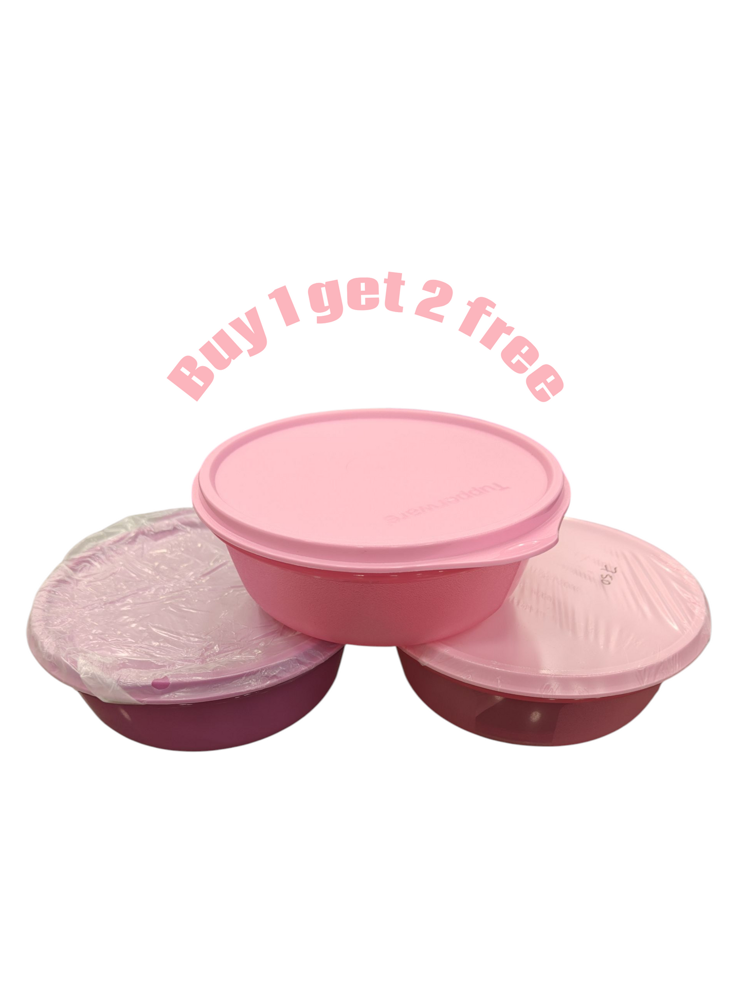 Tupperware ss bowl 600ml - 1+2