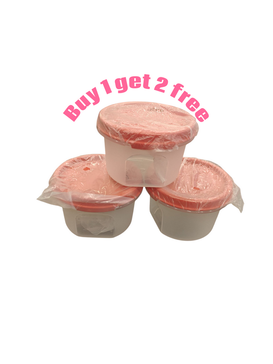Tupperware round containers 200ml -1+2