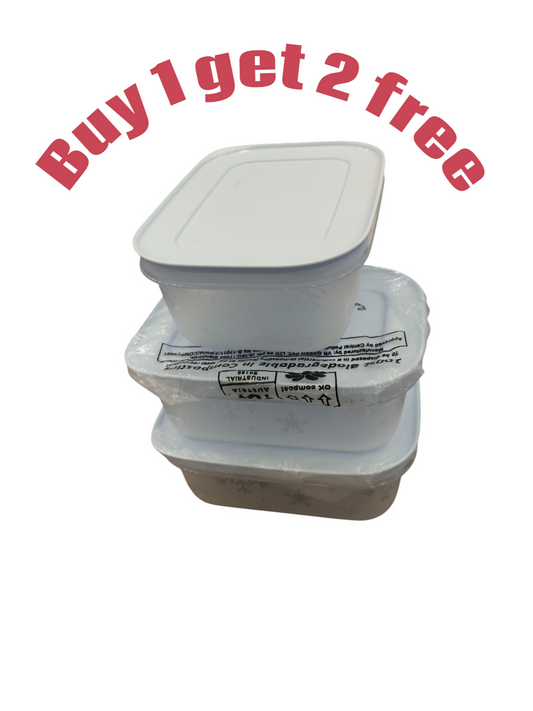 Tupperware freezer containers 450ml - 1+2