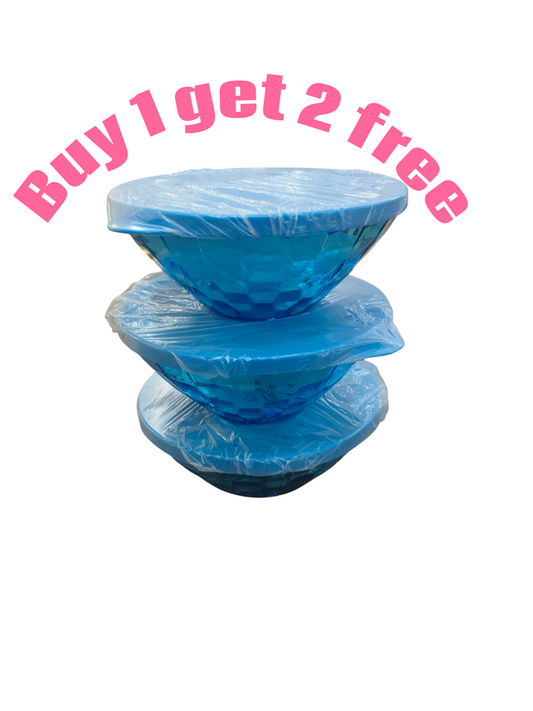 Tupperware Prism bowls, 500ml,  1+2