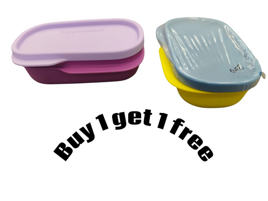 Tupperware mini flat containers 120ml -1+1