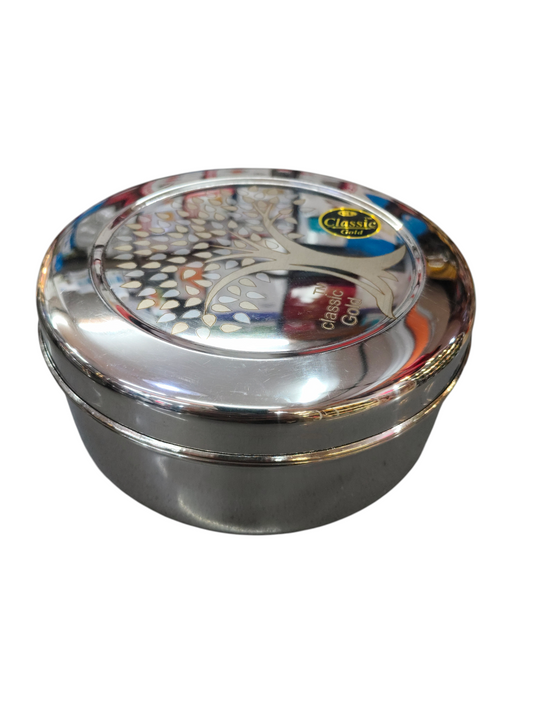 Stainless steel lightweight classic puri box no 11- 1200ml
