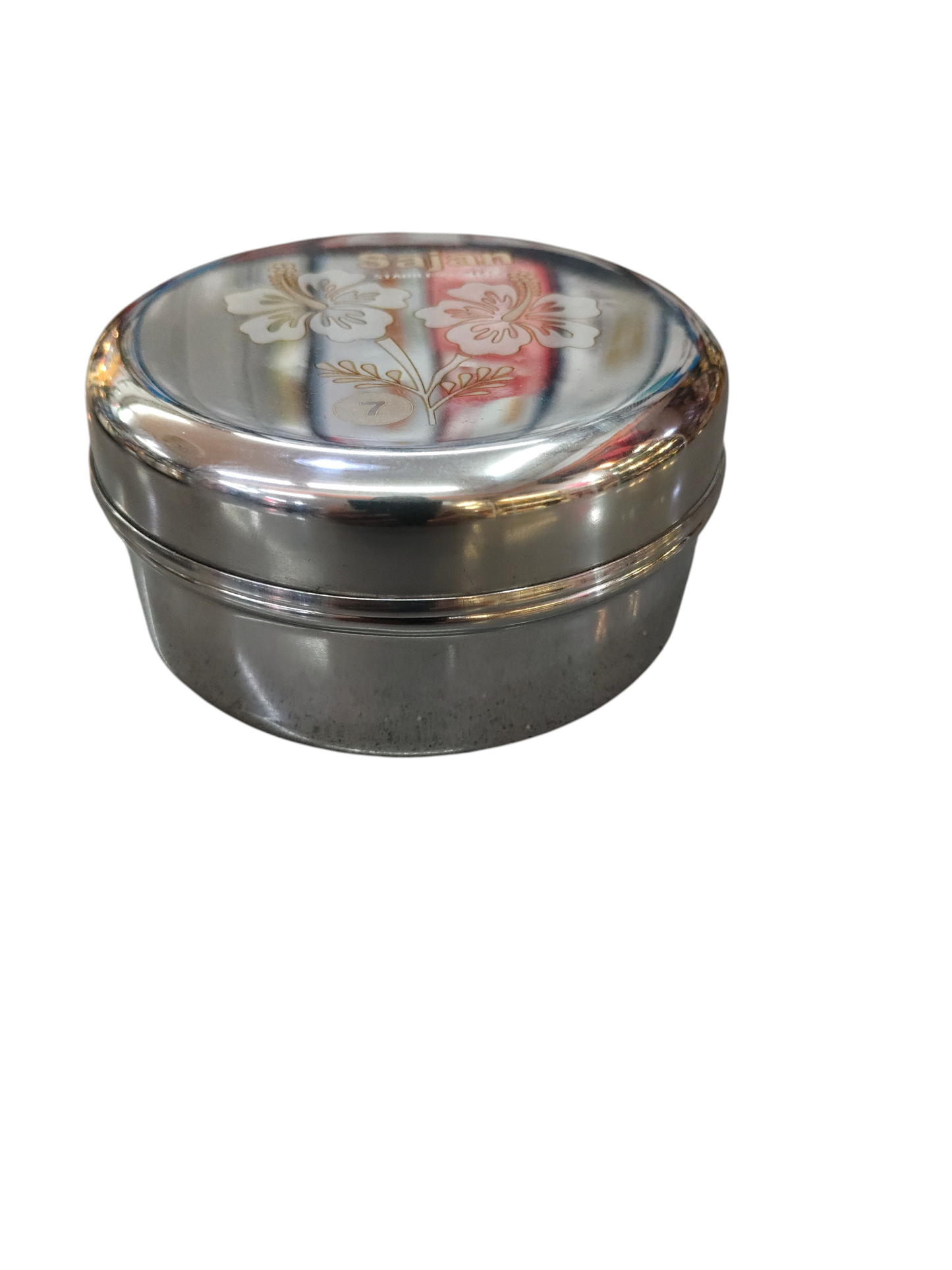 Salem stainless steel sajan flat laser box no 7- 300ml
